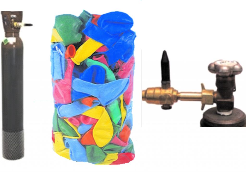 Standard Ballongbukett 4 med helium
